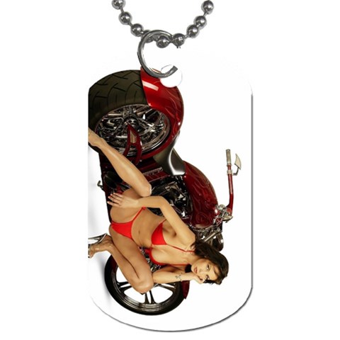 Red Hot Cruiser Dog Tag (Two Sides) from ArtsNow.com Front
