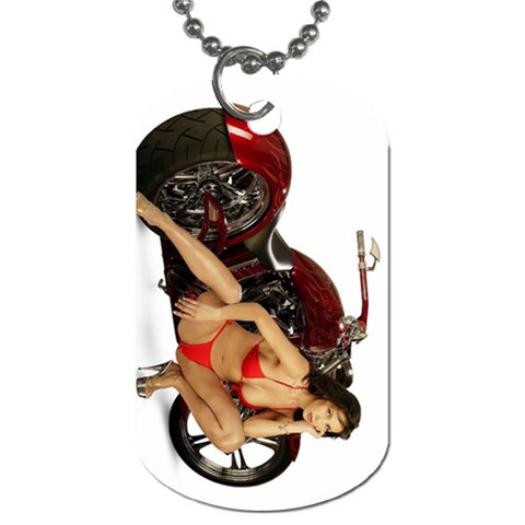 Red Hot Cruiser Dog Tag (Two Sides) from ArtsNow.com Back