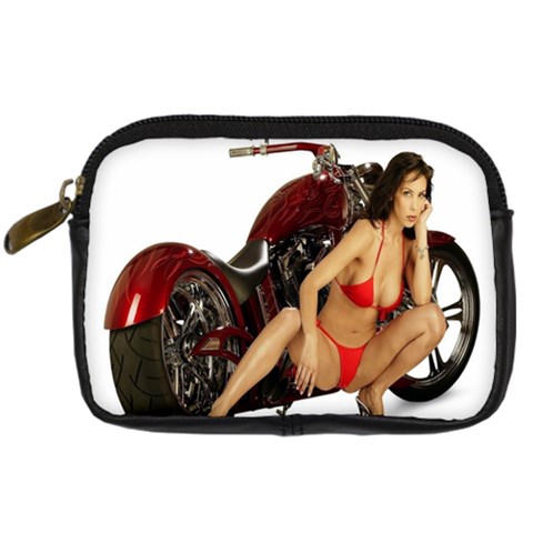 Red Hot Cruiser Digital Camera Leather Case from ArtsNow.com Front