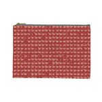 Red Mosaic Custom Cosmetic Bag (Large)