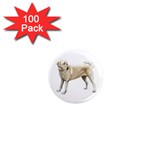 BW Yellow Labrador Retriever Dog Gifts 1  Mini Magnet (100 pack) 