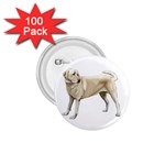 BW Yellow Labrador Retriever Dog Gifts 1.75  Button (100 pack) 