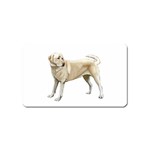 BW Yellow Labrador Retriever Dog Gifts Magnet (Name Card)