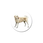 BW Yellow Labrador Retriever Dog Gifts Golf Ball Marker (10 pack)