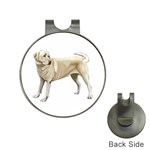 BW Yellow Labrador Retriever Dog Gifts Golf Ball Marker Hat Clip