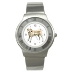 BW Yellow Labrador Retriever Dog Gifts Stainless Steel Watch