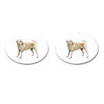 BW Yellow Labrador Retriever Dog Gifts Cufflinks (Oval)