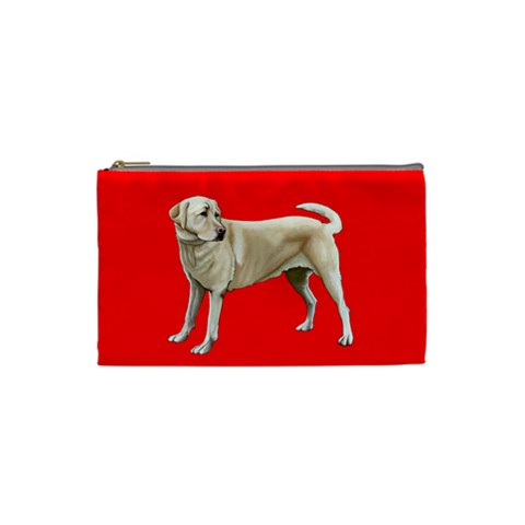 BR Yellow Labrador Retriever Dog Gifts Cosmetic Bag (Small) from ArtsNow.com Front
