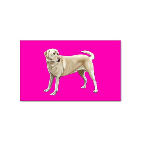 BP Yellow Labrador Retriever Dog Gifts Sticker Rectangular (100 pack) from ArtsNow.com Front