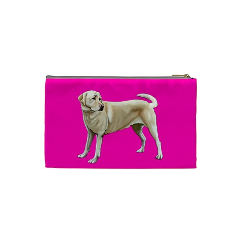 BP Yellow Labrador Retriever Dog Gifts Cosmetic Bag (Small) from ArtsNow.com Back