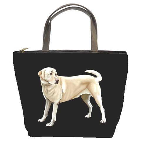 BB Yellow Labrador Retriever Dog Gifts Bucket Bag from ArtsNow.com Front