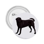 BW Black Labrador Retriever Dog Gifts 2.25  Button