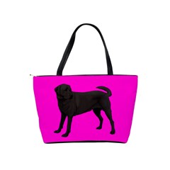 BP Black Labrador Retriever Dog Gifts Classic Shoulder Handbag from ArtsNow.com Back