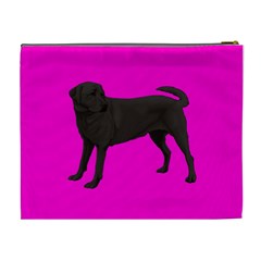 BP Black Labrador Retriever Dog Gifts Cosmetic Bag (XL) from ArtsNow.com Back