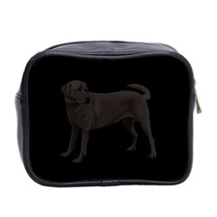 BP Black Labrador Retriever Dog Gifts Mini Toiletries Bag (Two Sides) from ArtsNow.com Back