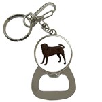 BW Chocolate Labrador Retriever Dog Gifts Bottle Opener Key Chain