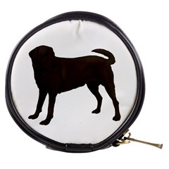 BW Chocolate Labrador Retriever Dog Gifts Mini Makeup Bag from ArtsNow.com Front