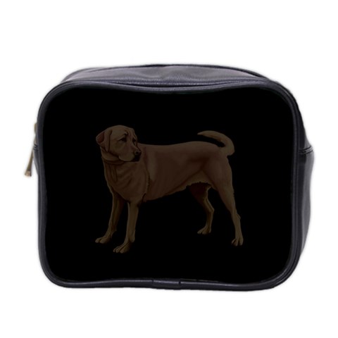 BB Chocolate Labrador Retriever Dog Gifts Mini Toiletries Bag (Two Sides) from ArtsNow.com Front