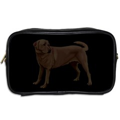 BB Chocolate Labrador Retriever Dog Gifts Toiletries Bag (Two Sides) from ArtsNow.com Back