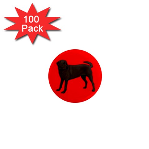 Chocolate Labrador Retriever Dog Gifts BR 1  Mini Magnet (100 pack)  from ArtsNow.com Front