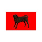 Chocolate Labrador Retriever Dog Gifts BR Sticker Rectangular (10 pack)