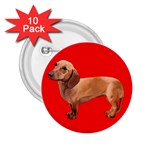 Dachshund Dog Gifts Red BR 2.25  Button (10 pack)