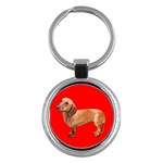 Dachshund Dog Gifts Red BR Key Chain (Round)