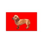 Dachshund Dog Gifts Red BR Sticker (Rectangular)