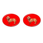 Dachshund Dog Gifts Red BR Cufflinks (Oval)