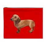 Dachshund Dog Gifts Red BR Cosmetic Bag (XL)