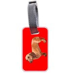Dachshund Dog Gifts Red BR Luggage Tag (two sides)