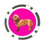 Dachshund Dog Gifts Red BP Poker Chip Card Guard