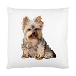 Yorkshire Terrier Yorkie Dog Gifts BW Cushion Case (Two Sides)