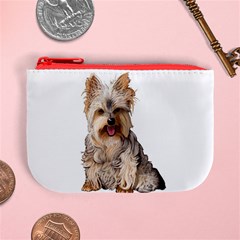 Yorkshire Terrier Yorkie Dog Gifts BW Mini Coin Purse from ArtsNow.com Front