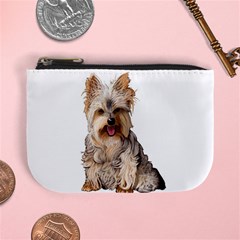 Yorkshire Terrier Yorkie Dog Gifts BW Mini Coin Purse from ArtsNow.com Front