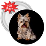 Yorkshire Terrier Yorkie Dog Gifts BB 3  Button (100 pack)