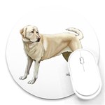 Yellow Labrador Retriever Round Mousepad