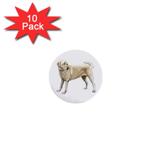 Yellow Labrador Retriever 1  Mini Button (10 pack)  from ArtsNow.com Front