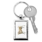 Yellow Labrador Retriever Key Chain (Rectangle)