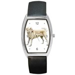 Yellow Labrador Retriever Barrel Style Metal Watch