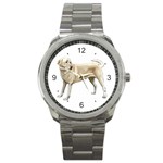 Yellow Labrador Retriever Sport Metal Watch