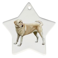 Yellow Labrador Retriever Star Ornament (Two Sides) from ArtsNow.com Front