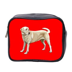 Yellow Labrador Retriever Mini Toiletries Bag (Two Sides) from ArtsNow.com Front