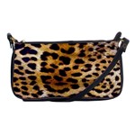 Leopard Skin Shoulder Clutch Bag
