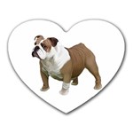 British Bulldog Gifts BW Mousepad (Heart)