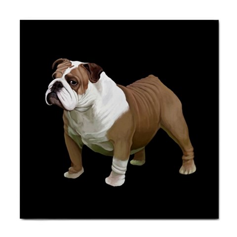 British Bulldog Gifts BB Tile Coaster from ArtsNow.com Front