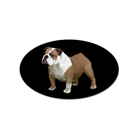 British Bulldog Gifts BB Sticker Oval (10 pack) from ArtsNow.com Front