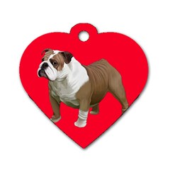 British Bulldog Gifts BR Dog Tag Heart (Two Sides) from ArtsNow.com Front