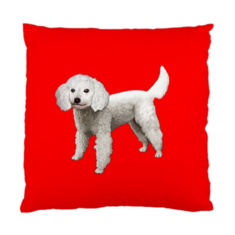 White Poodle Dog Gifts BR Cushion Case (One Side) from ArtsNow.com Front