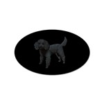 Black Poodle Dog Gifts BB Sticker Oval (100 pack)